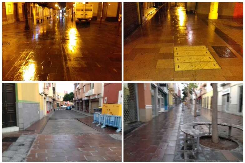 Labores de limpieza tras el evento Telde cambia la hora (Foto TA)